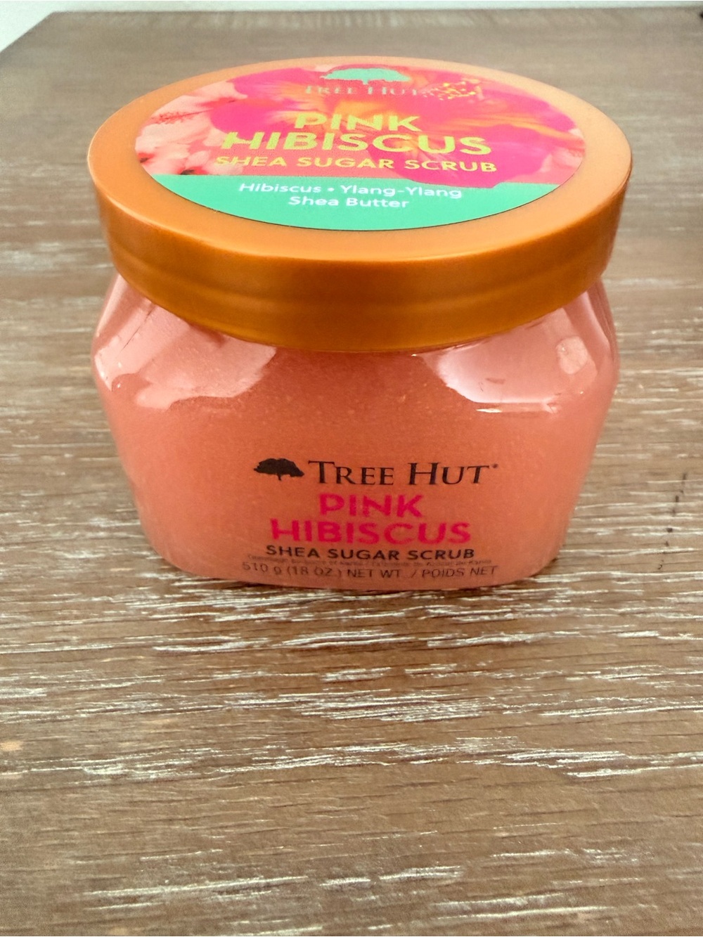 Tree Hut Pink Hibiscus Shea Sugar Scrub — Pink Exfoliating Body Scrub 18oz